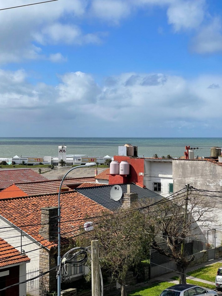 DEPARTAMENTO 2 AMB. - VISTA PANORAMICA al mar- 2do Piso por escalera.Punta Mogotes. 